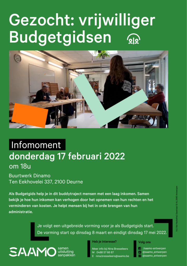 affiche vrijwilligers budgetgidsen