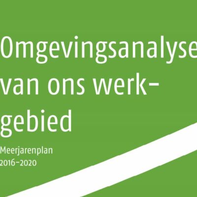 Omgevingsanalyse van ons werkgebied
