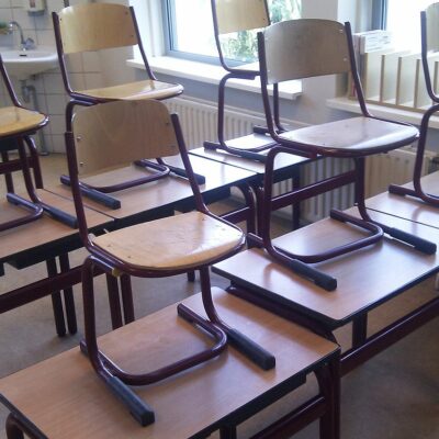School­achter­stand tijdens de coronastop