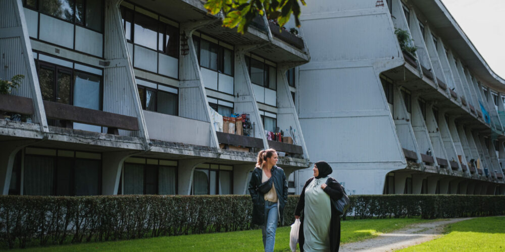 Mensen voor sociale woningen