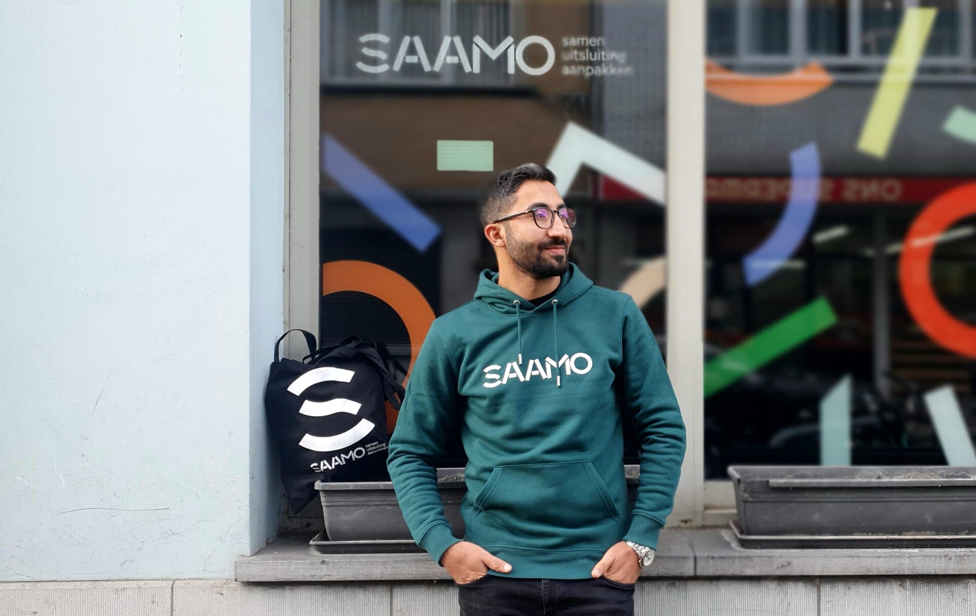 Collega Zahid in SAAMO-trui