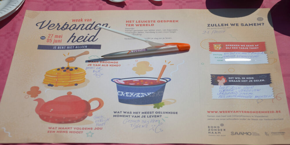 Placemat van Langste tafel