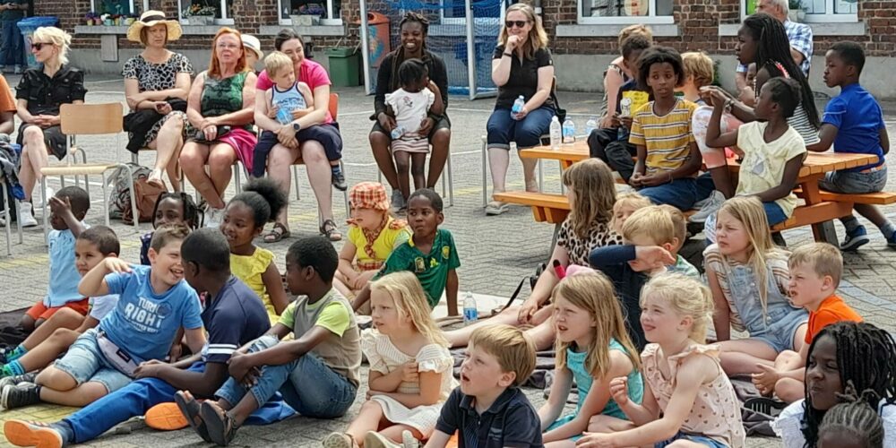 Activiteit in school in Denderleeuw