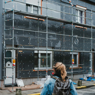 Bouwblokrenovatie in Vilvoorde.
