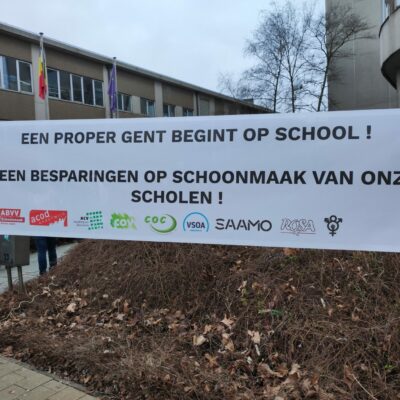 Petitie gelanceerd ‘Stad Gent: Bespaar niet op schoonmaak’.
