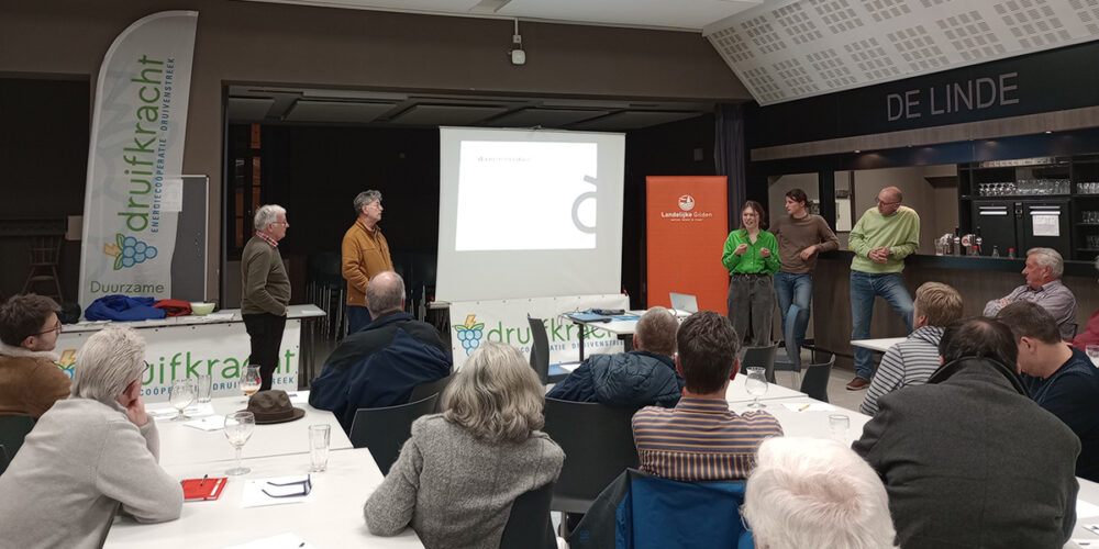 infoavond 2023 in de druivenstreek over hernieuwbare energie