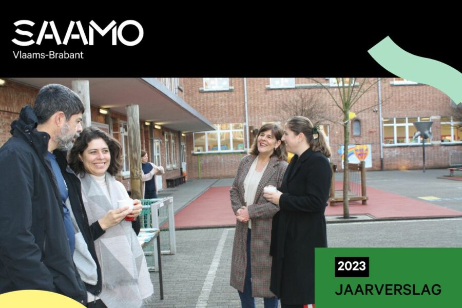 Cover Jaarverslag SAAMO Vlaams-Brabant 2023