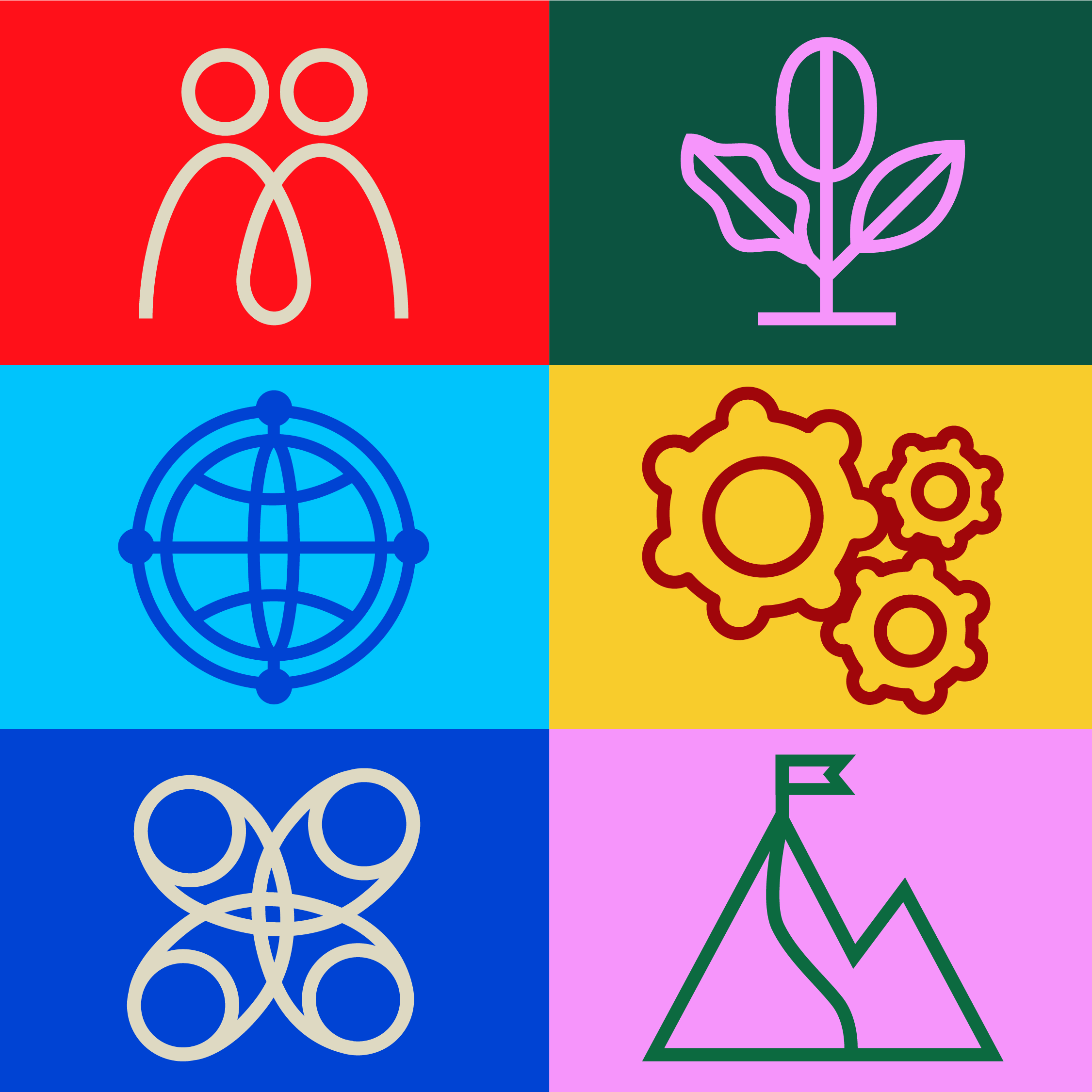 Symbolen 6 principes