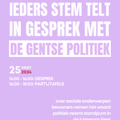Ieders Stem Telt in gesprek met de Gentse politiek