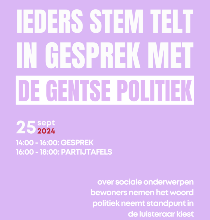 Ieders Stem Telt in gesprek met de Gentse politiek