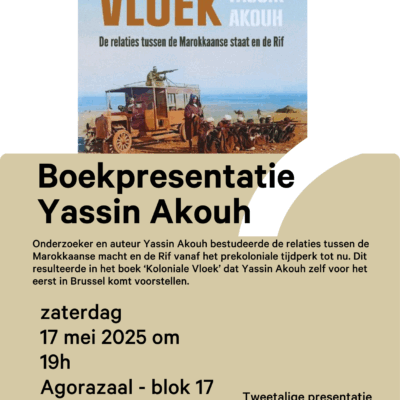 Boekpresentatie Yassin Akouh « Koloniale vloek » in Peterbos