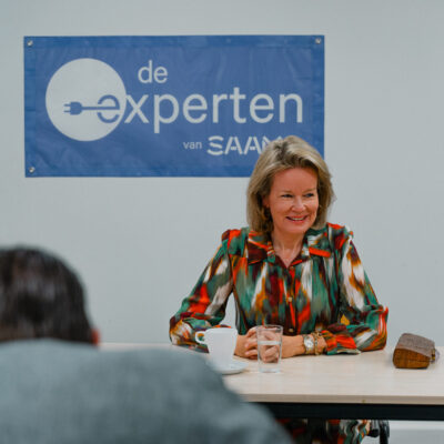 Koningin Mathilde op bezoek bij de Experten