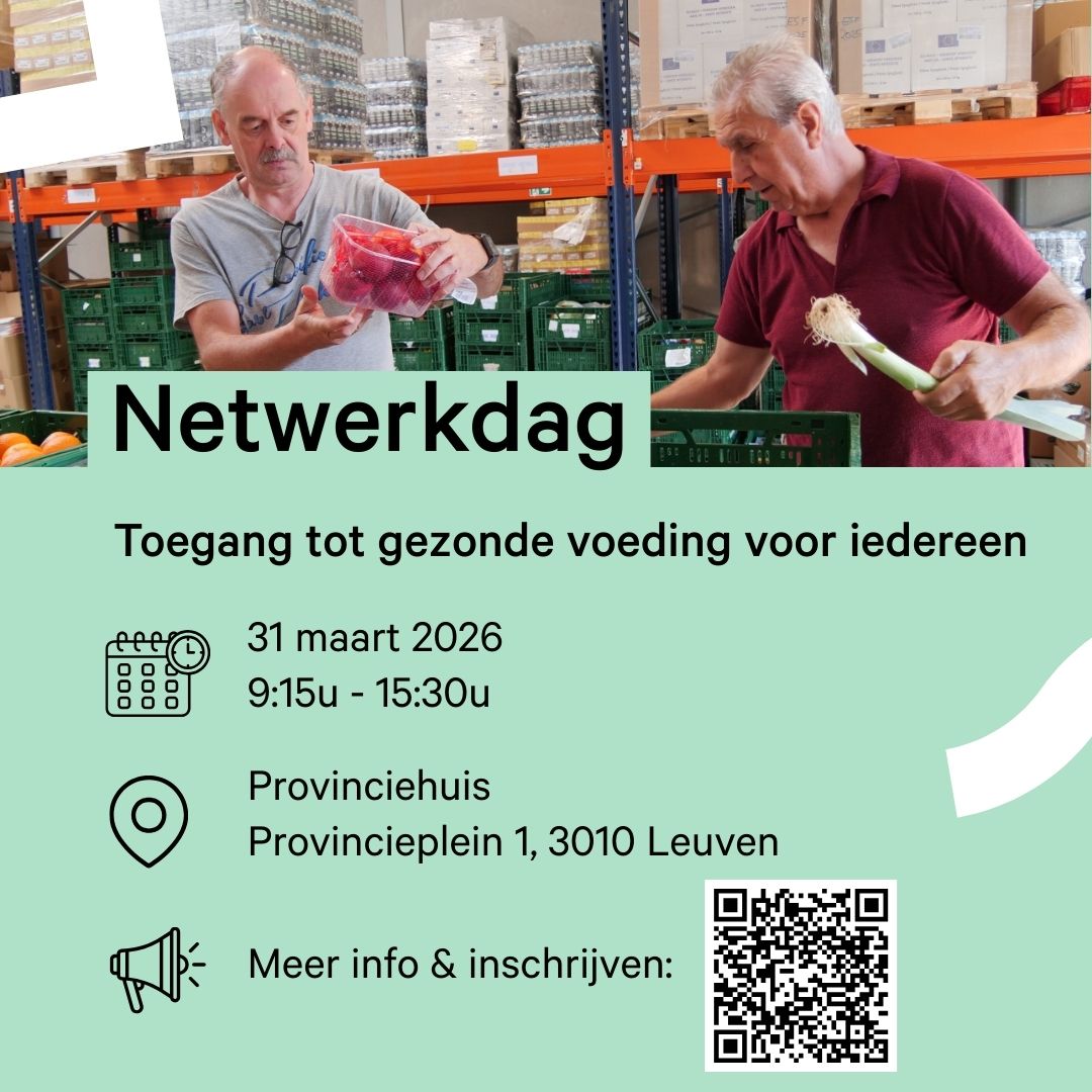 Netwerkdag voeding 31 Maart 2026 Leuven