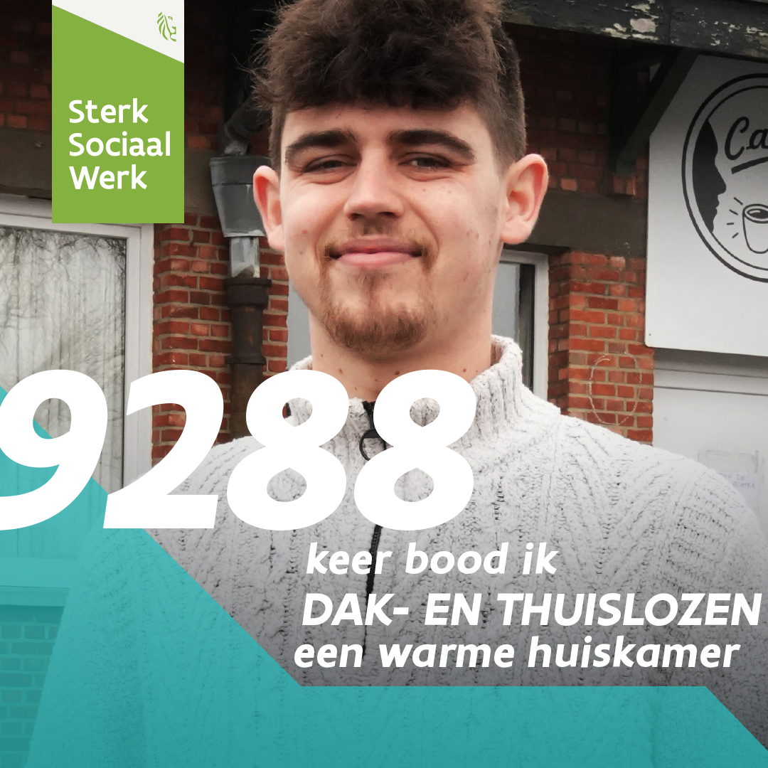 Opbouwwerker Jesse van Café Anoniem in Limburg.