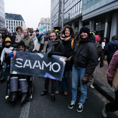 SAAMO op de klimaatmars in 2023.