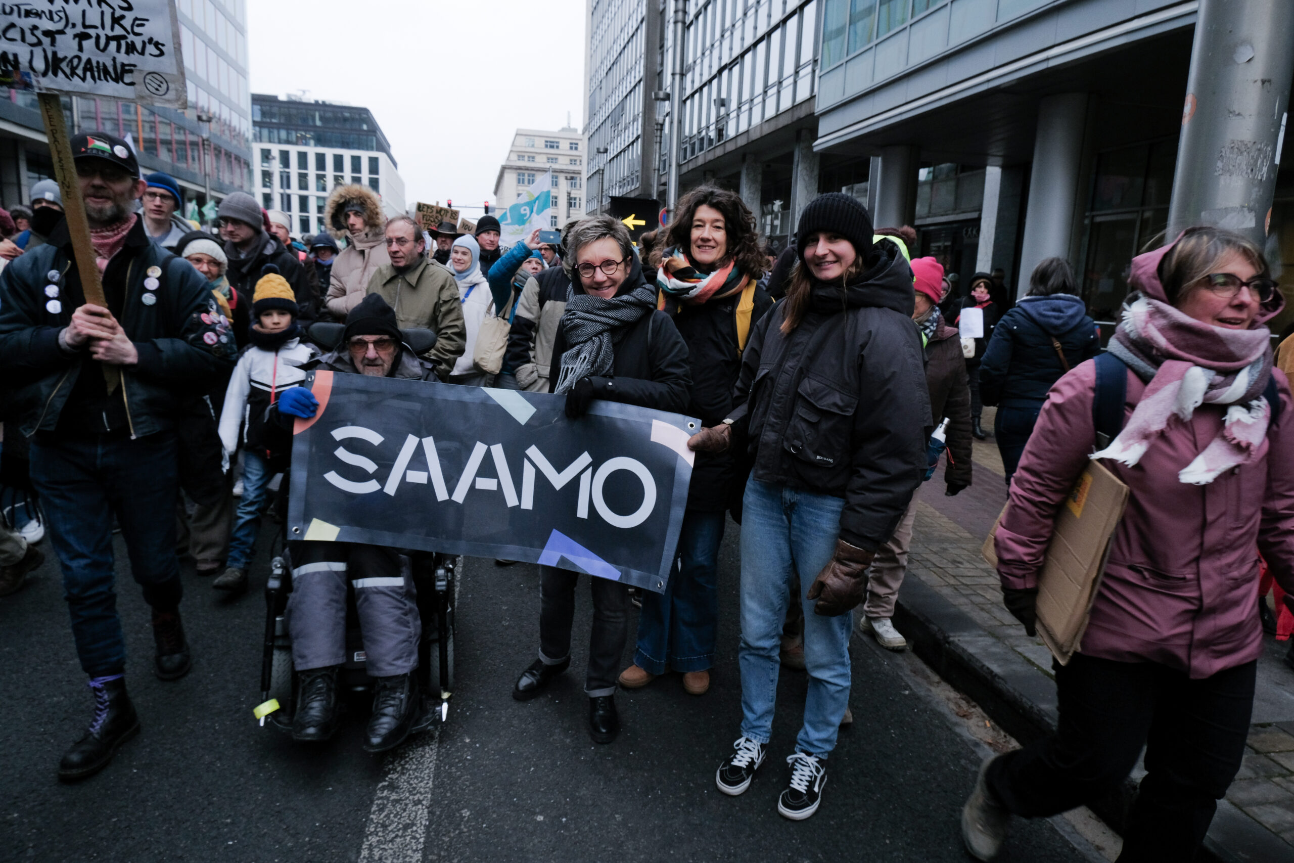 SAAMO op de klimaatmars in 2023.